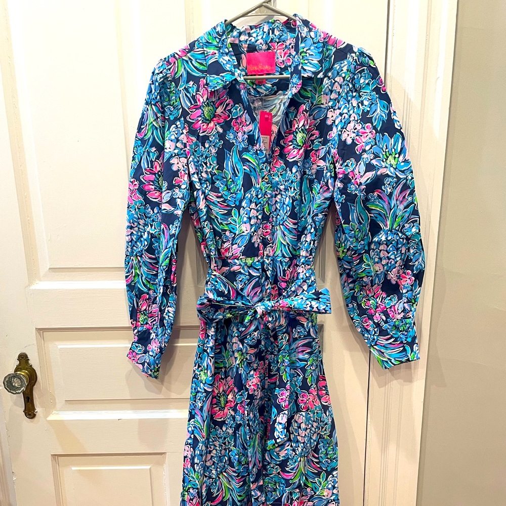 NWT Lilly Pulitzer Mira stretch shirtdress